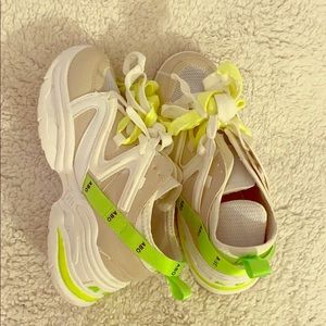 lime green sneakers